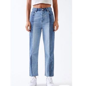 NWOT PAC SUN TWO TONE MOM JEANS